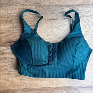 Victoria's Secret Teal Lace-Up 34D Sports Bra